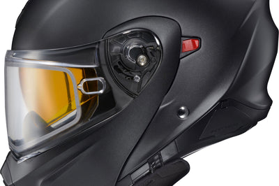 Scorpion Exo Exo-gt930 Cold Weather Helmet Modulus Wht/blu Xl (electric) - Matte Black / 2X-Large