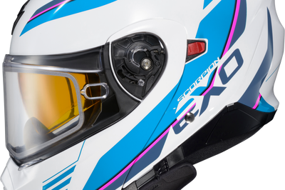 Scorpion Exo Exo-gt930 Cold Weather Helmet Modulus Wht/blu Xl (electric)