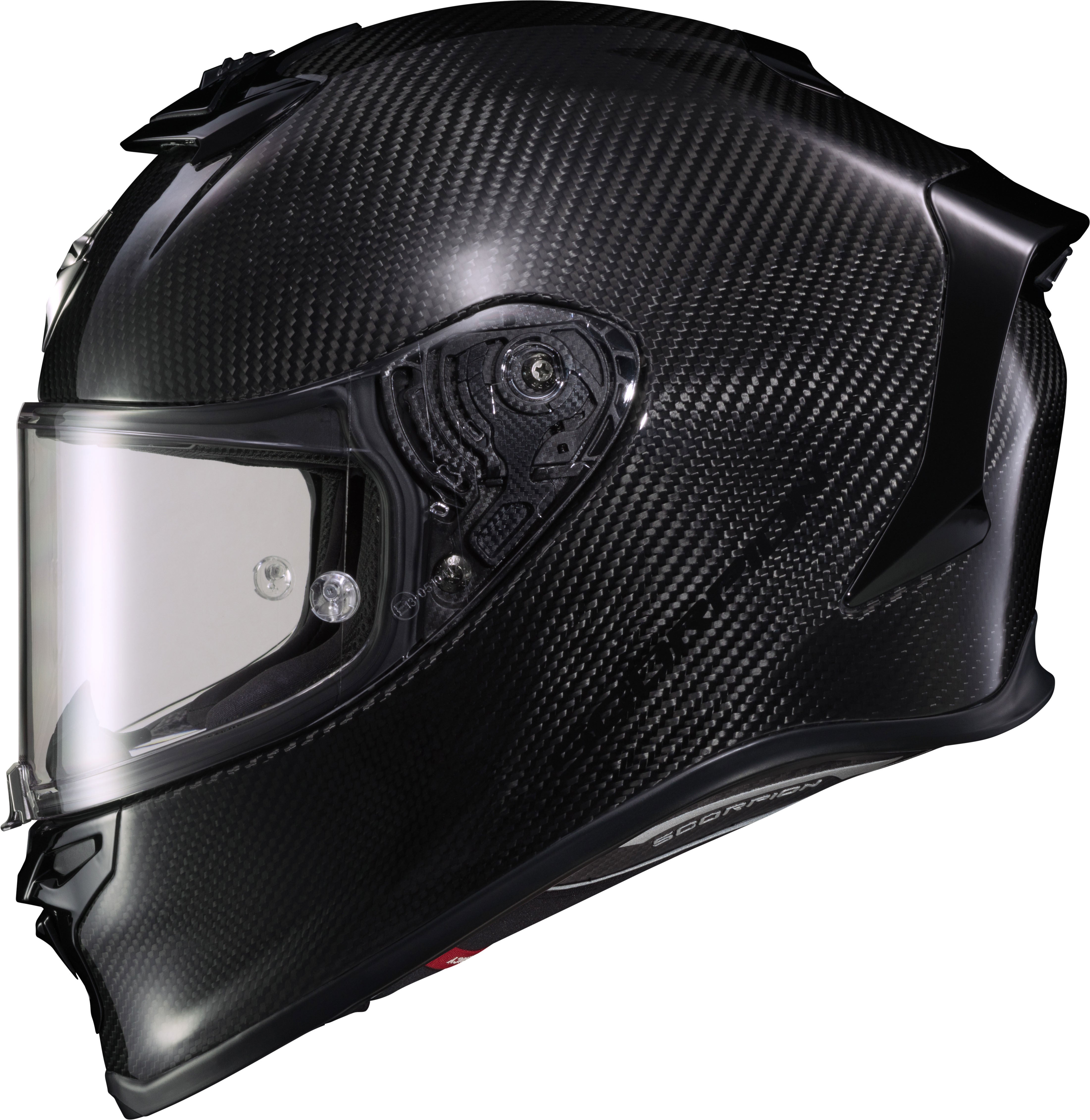 SCORPION EXO Exo R1 Air Full Face Helmet Carbon Gloss Black Md - Helmets