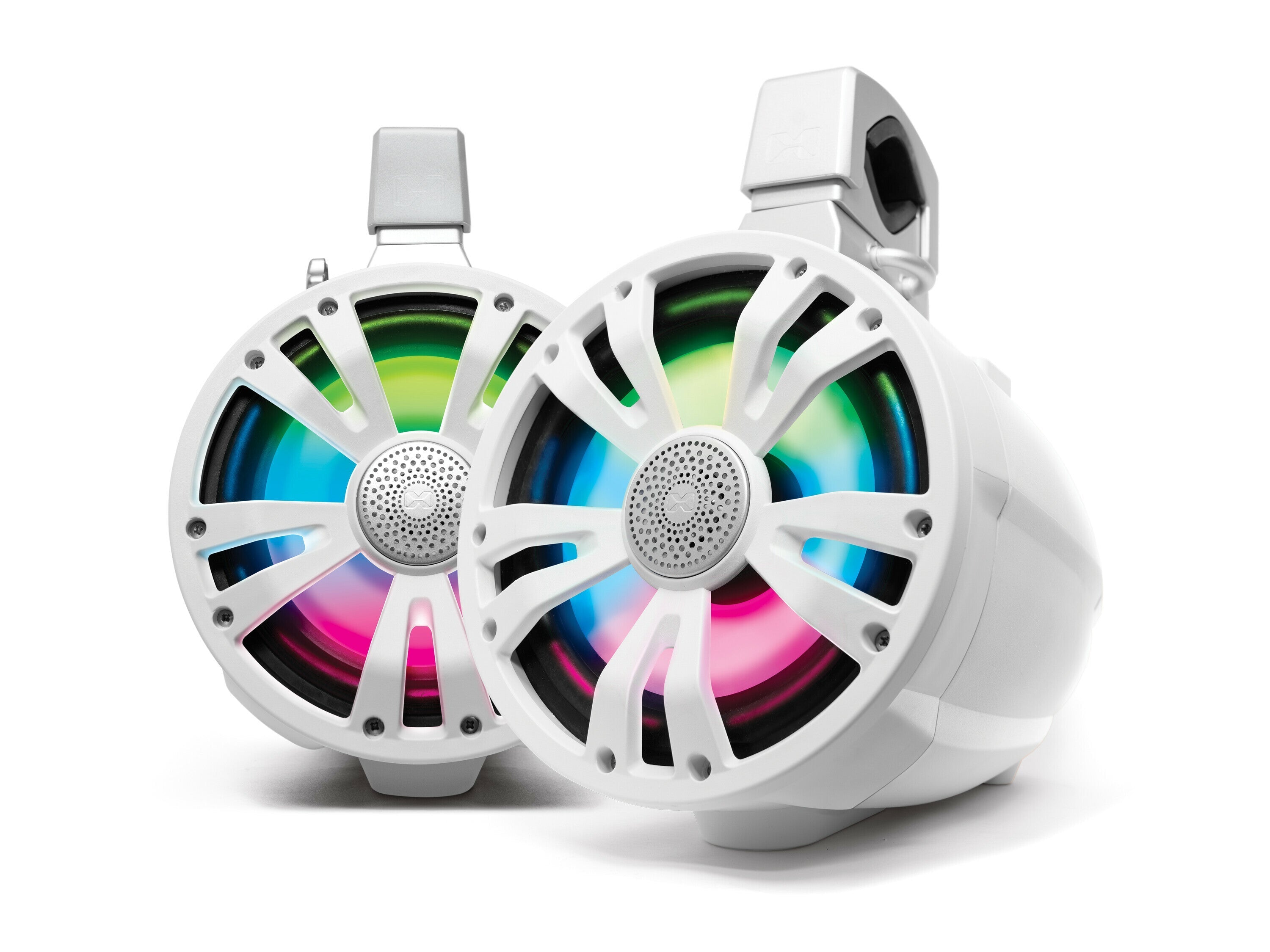 Ecoxgear Extrmtower 2-pk 8 Spkr 2 Non-amplified Speakers Wht - Watercraft Collection