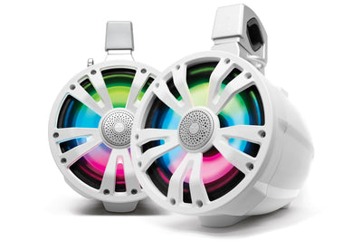 Ecoxgear Extrmtower 2-pk 8 Spkr 2 Non-amplified Speakers Wht - Watercraft Collection