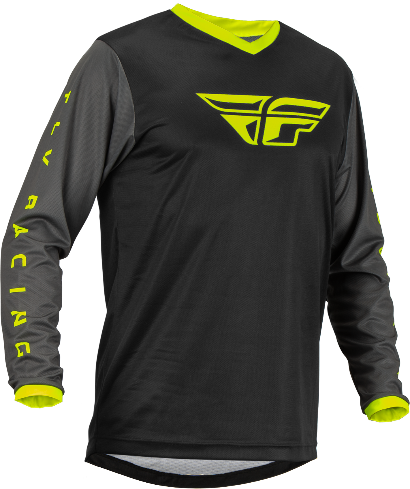 FLY RACING F 16 Jersey Black/Grey/Hi Vis Sm - Jerseys