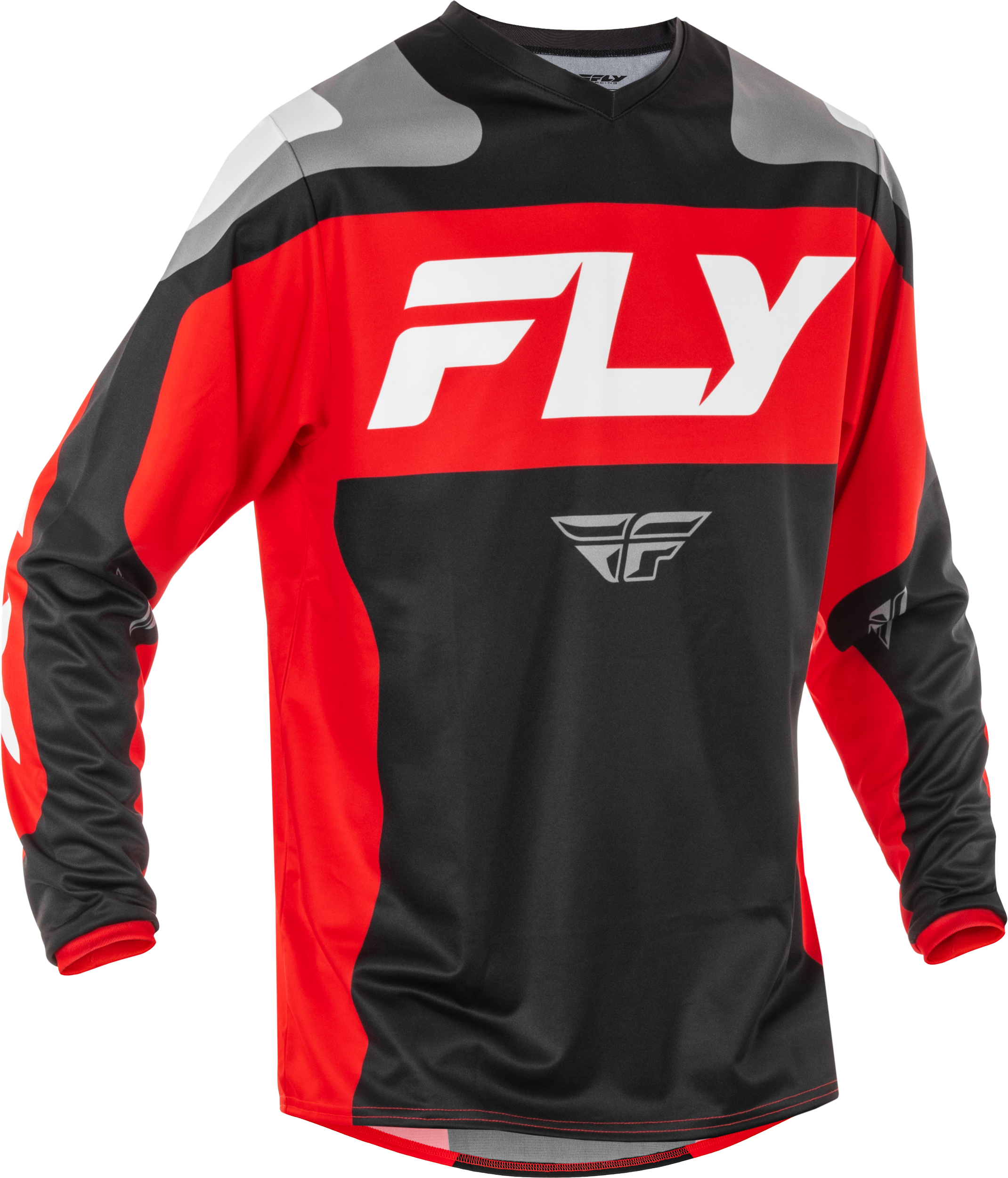 Fly Racing F-16 Jersey Cyan/black/white Xl - Black/Red/White / 2X-Large
