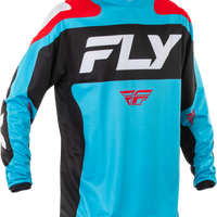 Fly Racing F-16 Jersey Cyan/black/white Xl - Black/Red/White / 2X-Large