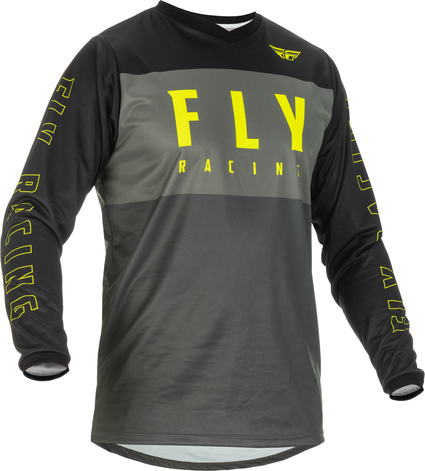 FLY RACING F 16 Jersey Grey/Black/Hi Vis Sm - Jerseys