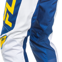 FLY RACING F 16 Pants Ca/Ny White/Dark Blue/Yellow Sz 28