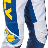 FLY RACING F 16 Pants Ca/Ny White/Dark Blue/Yellow Sz 32