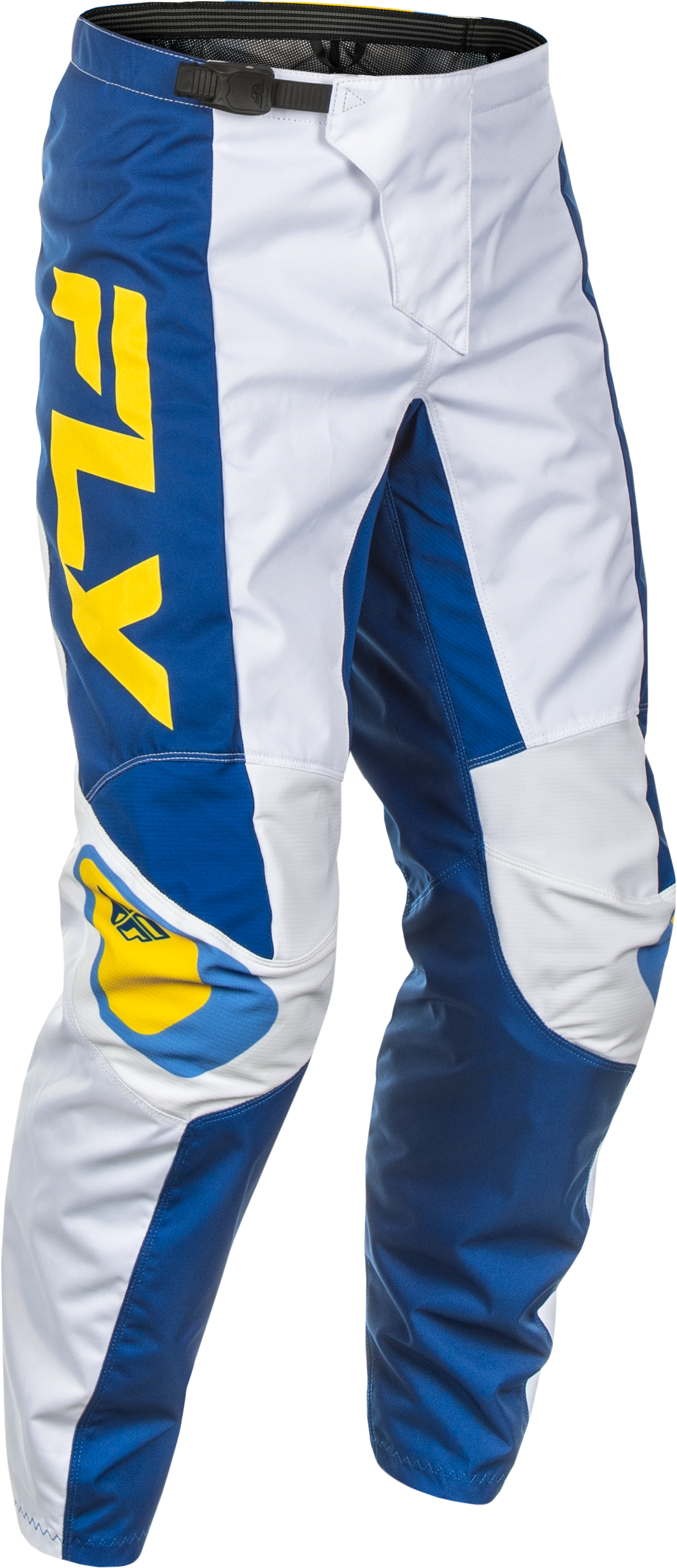 FLY RACING F 16 Pants Ca/Ny White/Dark Blue/Yellow Sz 40