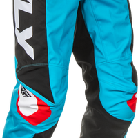 Fly Racing F-16 Pants Cyan/black/white Sz 42 - Black/Red/White / US 30