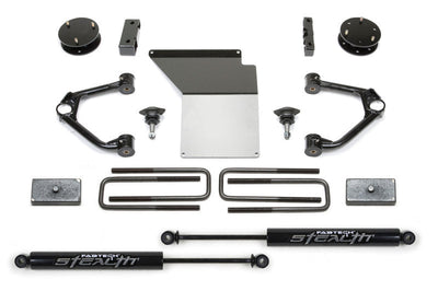 Fabtech 07-18 GM K1500 w/OE Forged UCA 3.5in Budget System w/Rear Stealth Shocks - Suspension