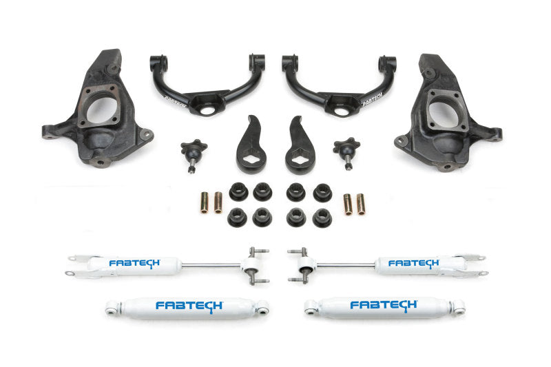 Fabtech 11-19 GM C/K2500HD/3500HD 4in Ultimate System w/Perf. Shocks - Suspension