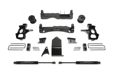 Fabtech 14-18 GM C/K1500 P/U w/oE Forg Stl UCA 4in Basic Sys w/Stealth - Suspension