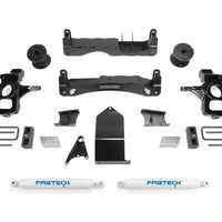 Fabtech 14-18 GM C/K1500 P/U w/oE Forg Stl UCA 4in Basic Sys w/Perf Shks - Suspension