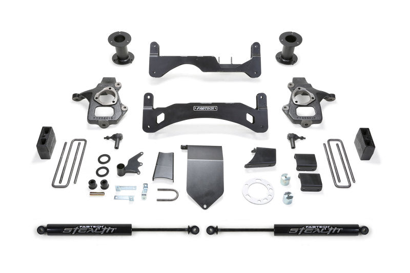 Fabtech 14-18 GM C/K1500 P/U w/oE Forg Stl UCA 6in Basic Sys G2 w/Stealth - Suspension