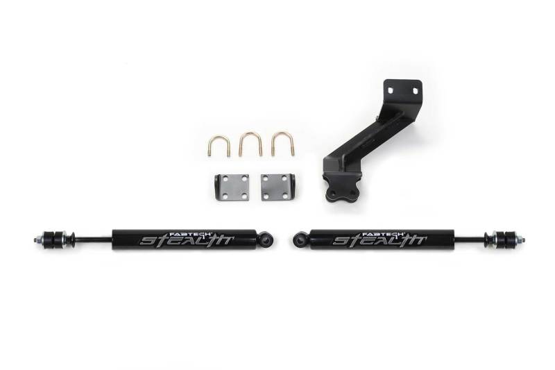 Fabtech 14-18 Ram 2500 & 13-18 3500 HD Dual Stealth Steering Stabilizer Kit - Suspension