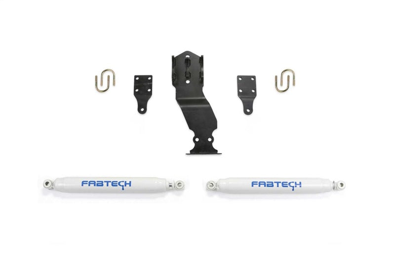 Fabtech 17-20 Ford Superduty 4WD Performance Dual Steering Stabilizer Kit - Suspension