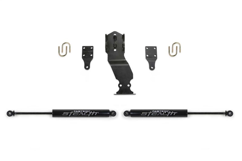 Fabtech 17-20 Ford Superduty 4WD Stealth Dual Steering Stabilizer Kit - Suspension