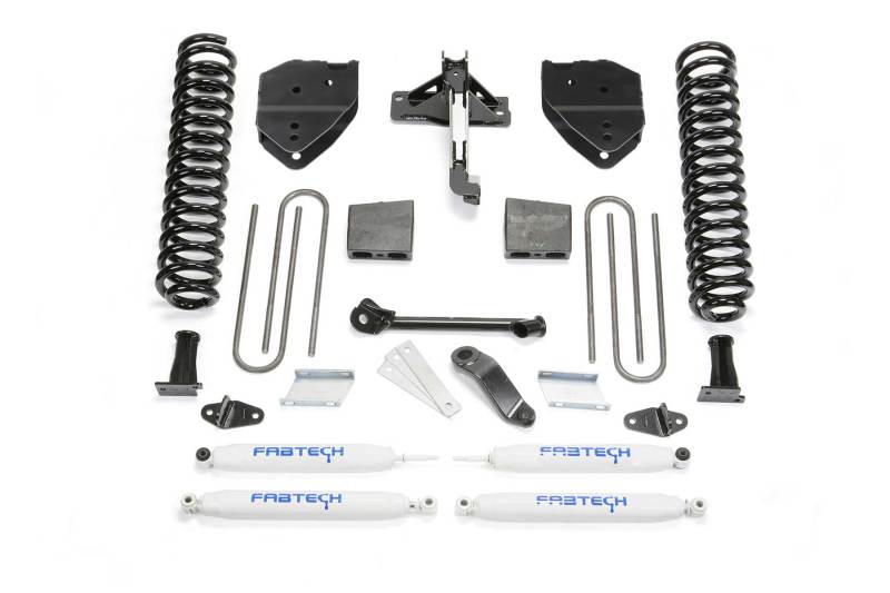 Fabtech 17-21 Ford F250/F350 4WD Diesel 4in Basic Sys w/Perf Shks - Suspension