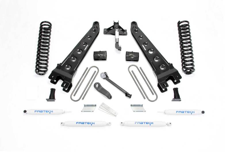 Fabtech 17-21 Ford F250/F350 4WD Diesel 4in Rad Arm Sys w/Coils & Perf Shks - Suspension