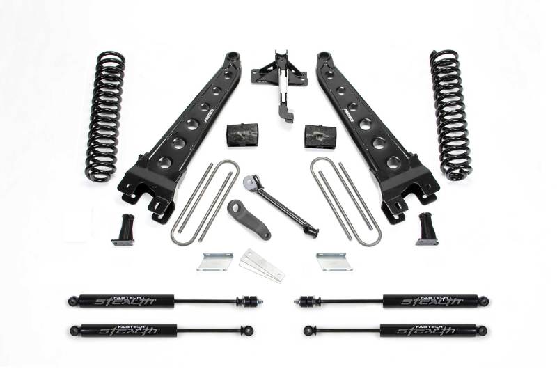 Fabtech 17-21 Ford F250/F350 4WD Gas 4in Rad Arm Sys w/Coils & Stealth - Suspension