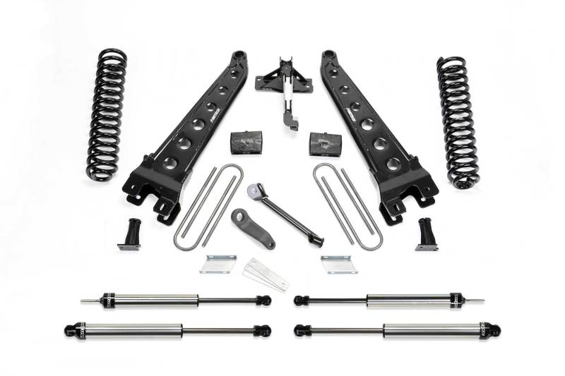 Fabtech 17-21 Ford F250/F350 4WD Gas 4in Rad Arm Sys w/Coils & Dlss Shks - Suspension