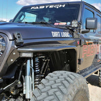 Fabtech 18-21 Jeep JL 4WD Front Steel Tube Fenders - Fender Flares & Trim