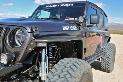 Fabtech 18-21 Jeep JL 4WD Front Steel Tube Fenders - Fender Flares & Trim
