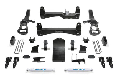 Fabtech 19-20 GM C/K1500 P/U w/Trail Boss/At4 Pkg 4in Basic Sys w/Perf Shks - Suspension