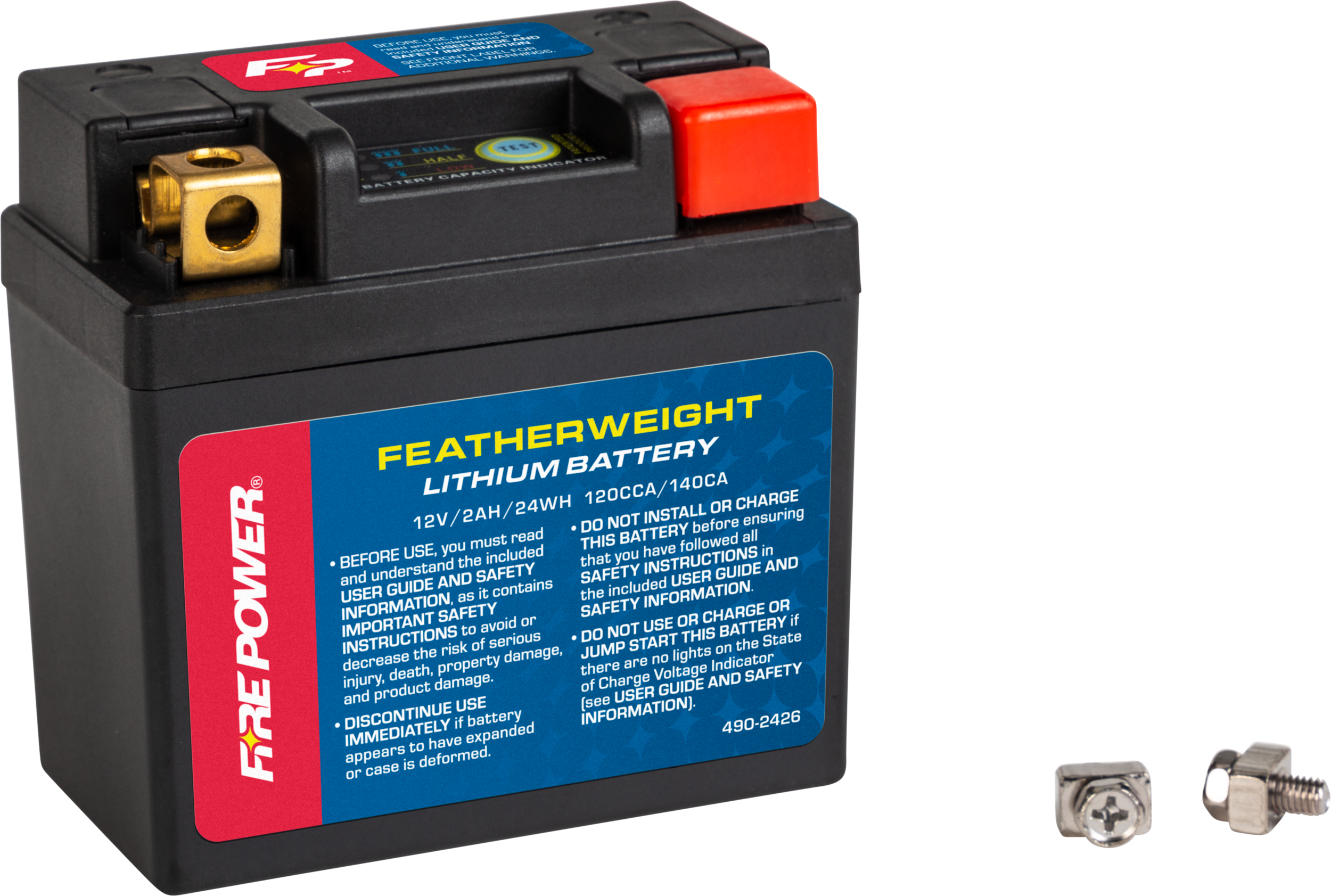 Fire Power Featherweight Lithium Battery 120 Cca 12v/24wh - Watercraft Collection