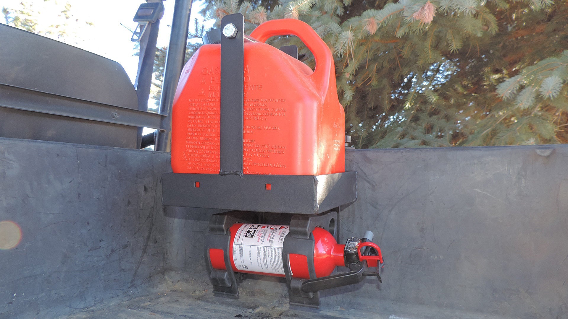 Hornet Fire Extinguisher And Spare Fuel Bed Mount Pol - Atv Performance Products