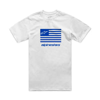 Alpinestars Flag Csf Tee White/blue Xl - Black/White / 2X-Large