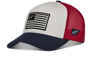 Alpinestars Flag Snapback Hat White/navy/red O/s - White/Navy/Red / One Size Fits Most - Bicycle Collection