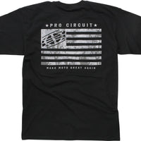 Pro Circuit Flag Tee Xl - Black / 2X-Large - Apparel Collection