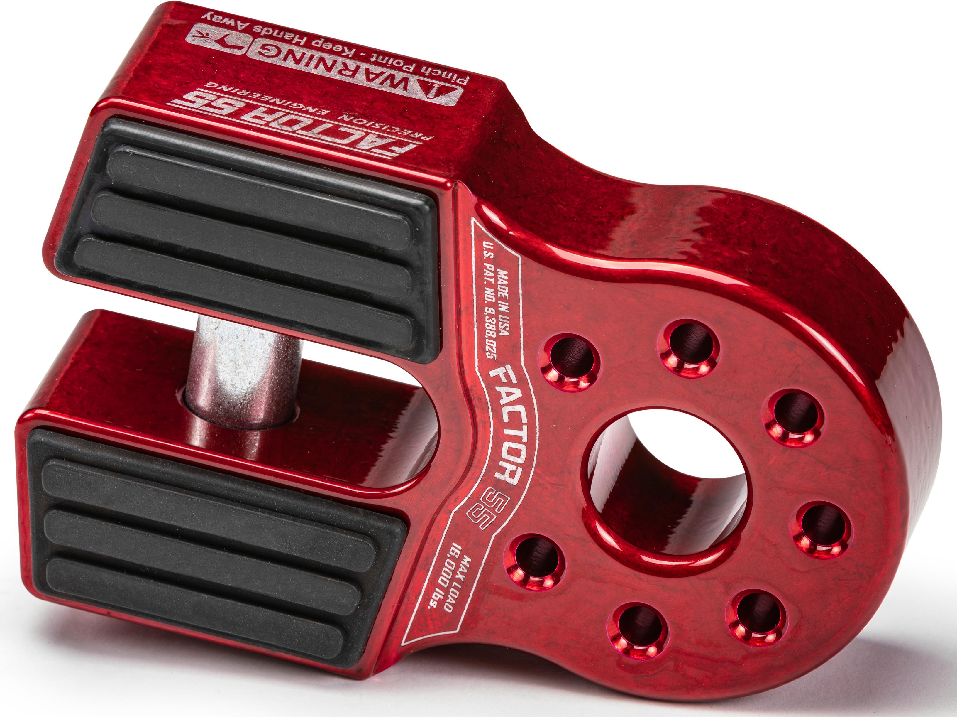 Factor 55 Flatlink Xtv Winch Shackle Lime Green - Red - Atv Performance Products