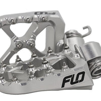 Flo Motorsports Footpeg Low Silver Yam 10mm Back 12mm Down - Offroad Collection