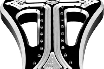 Prec. Billet Floorboards Passenger Bad Axe Black - Harddrive Products