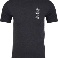 Fly Racing Atom Tee Cool Blue Heather Xl - Gunmetal / 2X-Large - Gear