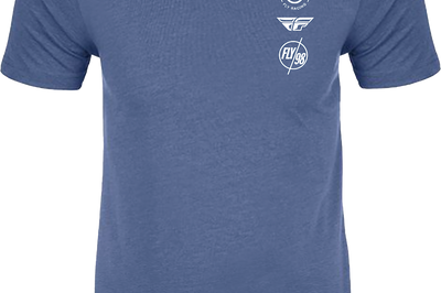 Fly Racing Atom Tee Cool Blue Heather Xl - Gear
