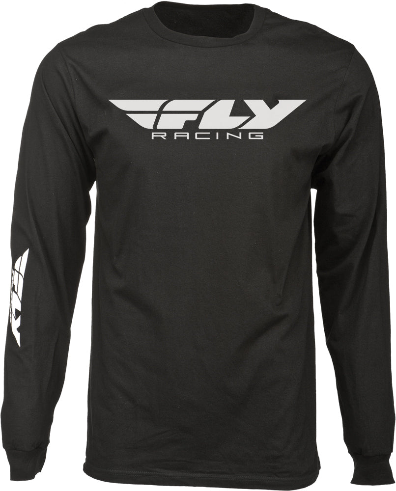 Fly Racing Corporate L/s Tee Red Xl - Black / 2X-Large - Gear
