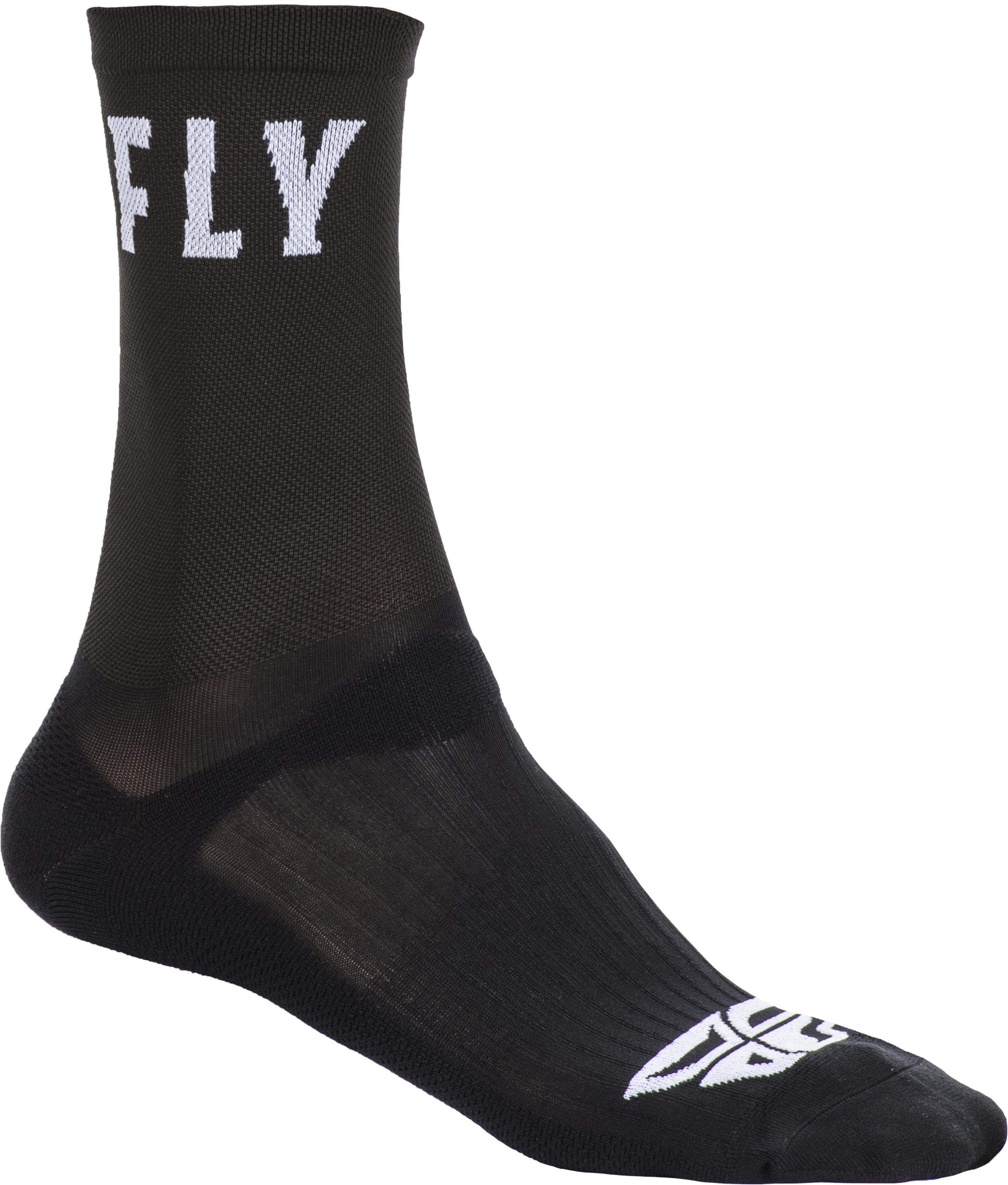 Fly Racing Crew Socks White Sm/md - Black / Small - Medium - Gear