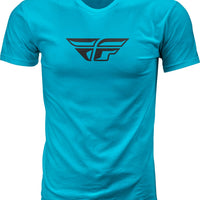 Fly Racing F wing Tee Turquoise Xl White / Small