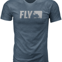 Fly Racing Primary Tee Indigo Xl - Black / 2X-Large - Apparel Collection