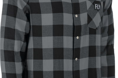 Fly Racing Tek Flannel Red/black Xl - Black/Grey / Small - Gear