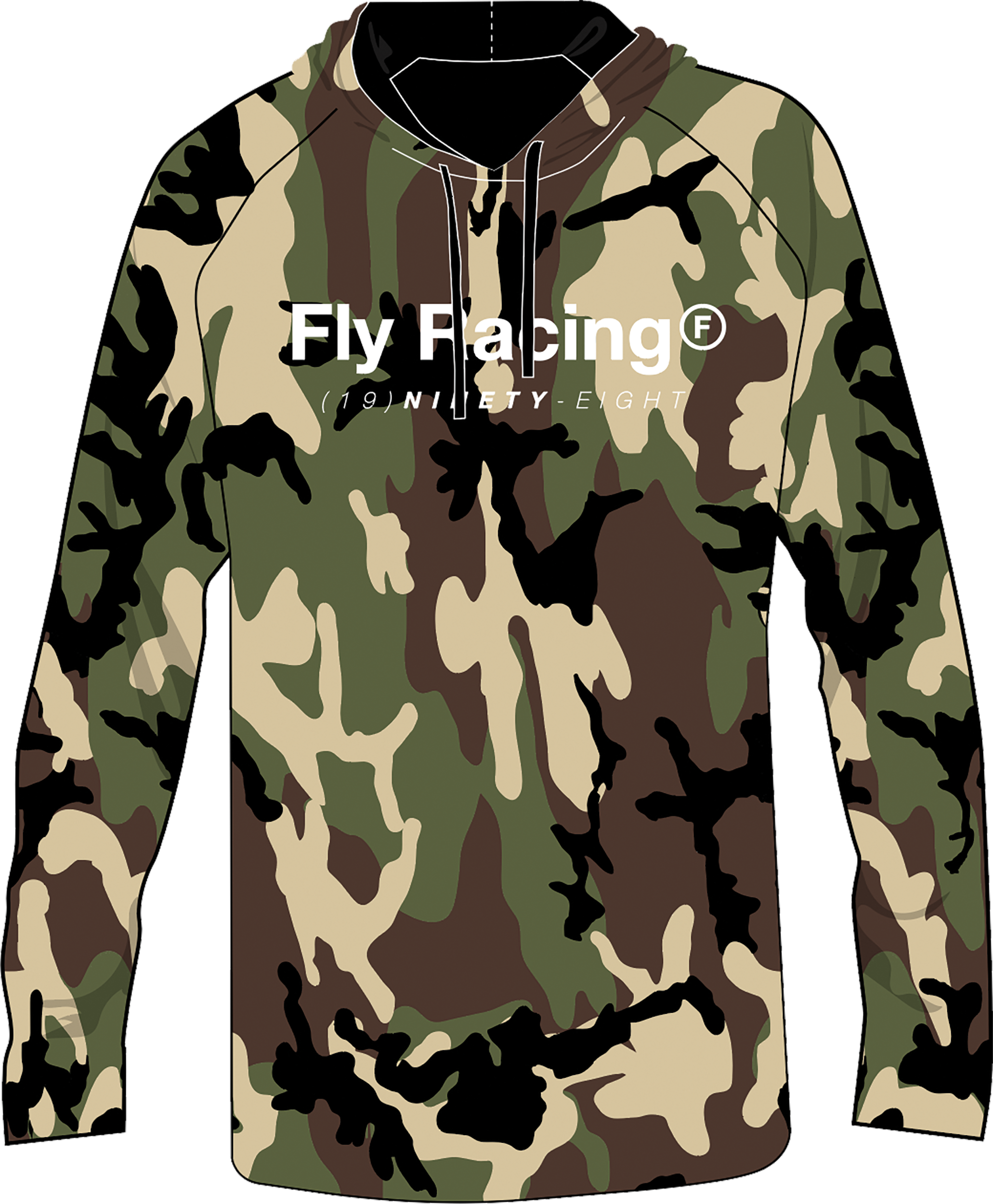 Fly Racing Trademark Hoodie Sandstone Xl - Army Camo / Large - Gear