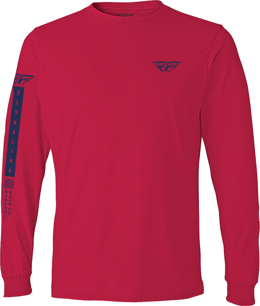 FLY RACING Fly Tribe Long Sleeve Tee Red/Blue Sm - Shirts