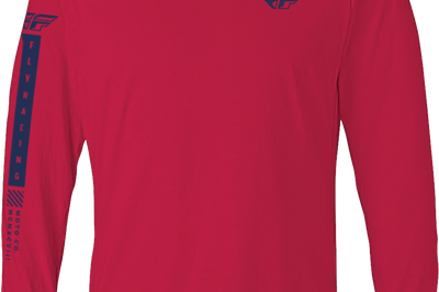 FLY RACING Fly Tribe Long Sleeve Tee Red/Blue Sm - Shirts