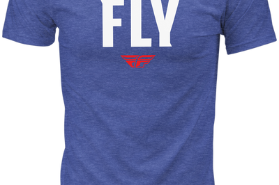 Fly Racing Wfh Tee Dark Grey Heather Xl - Royal Blue / 2X-Large - Gear