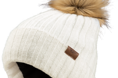 Fly Racing Women’s Snow Pom Beanie Beige - Bicycle Collection