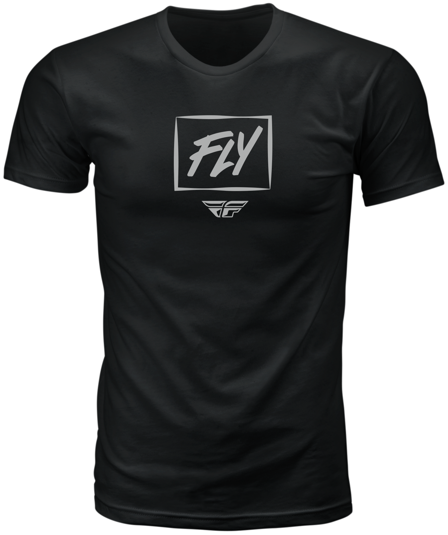 Fly Racing Zoom Tee Grey Xl - Black / 2X-Large - Watercraft Collection