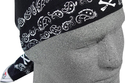 Zan Flydanna Skull Paisley Black - Harddrive Products